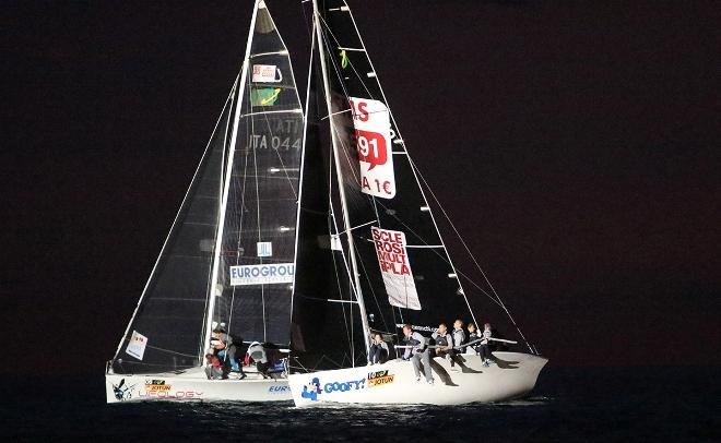 Racing at night - 2015 Barcolana By Night Jotun Cup ©  Max Ranchi Photography http://www.maxranchi.com